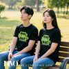 Áo thun họa tiết chữ BLAH