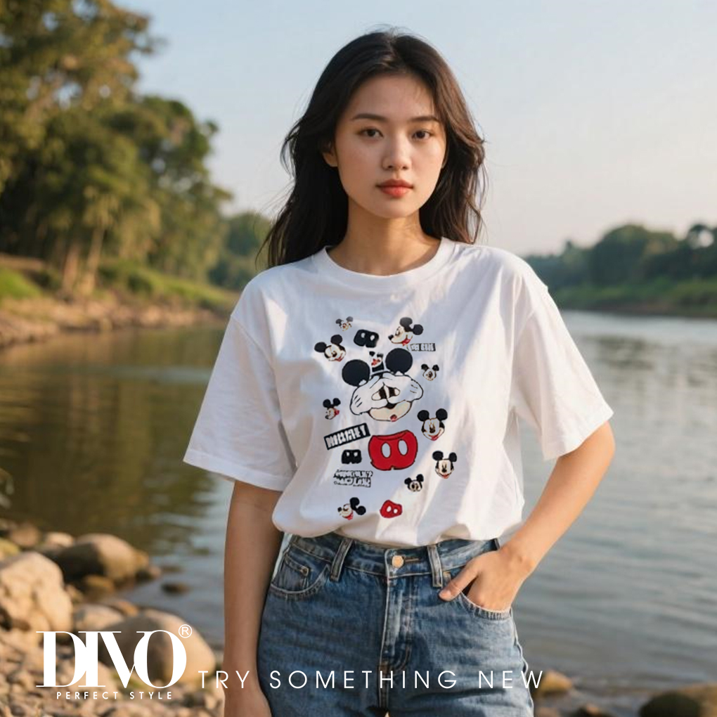 Áo thun Mickey Mouse Uh-oh thiết kế siêu quậy & vui nhộn