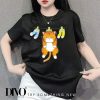 Áo thun in hình mèo cáu kỉnh