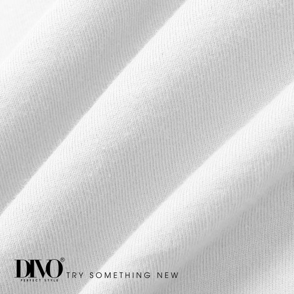 Chất liệu áo thun DIVO cotton màu trắng